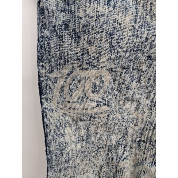 O.S.C. Bobens Trading Co NY Junior Jean Shorts Acid Wash Rhinestones Size 14 - Picture 6 of 11